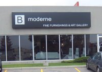 Store front for B Moderne Fine Furnishings & Art Gallery