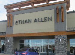Store front for Ethan Allen