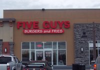Store front for Five Guys Burgers & Fries