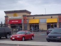 Store front for McDonald's