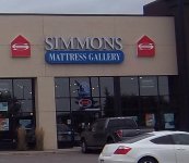 Store front for Simmons Mattress Gallery